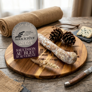 Saucisson sec au Bleu d'Auvergne