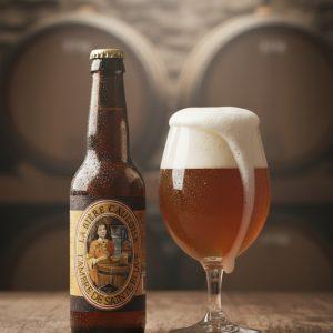 Bière ambrée BIO L’Ambre de Sainte Beuve 4,5° artisanale 33cl – Douceur maltée