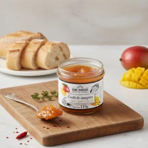 Confit de mangues au piment d'Espelette bocal 110g