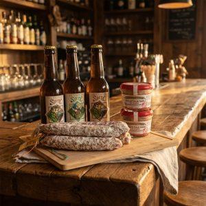 Coffret Apéro Tribu : 5 saucissons + 3 bières 33cl + 2 terrines 180g