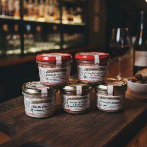 Coffret 5 terrines ou rillettes 180g
