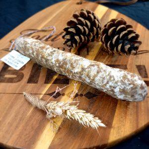 Saucisson sec aux Olives noires et Basilic 180g - Goût exceptionnel du Terroir d’Auvergne