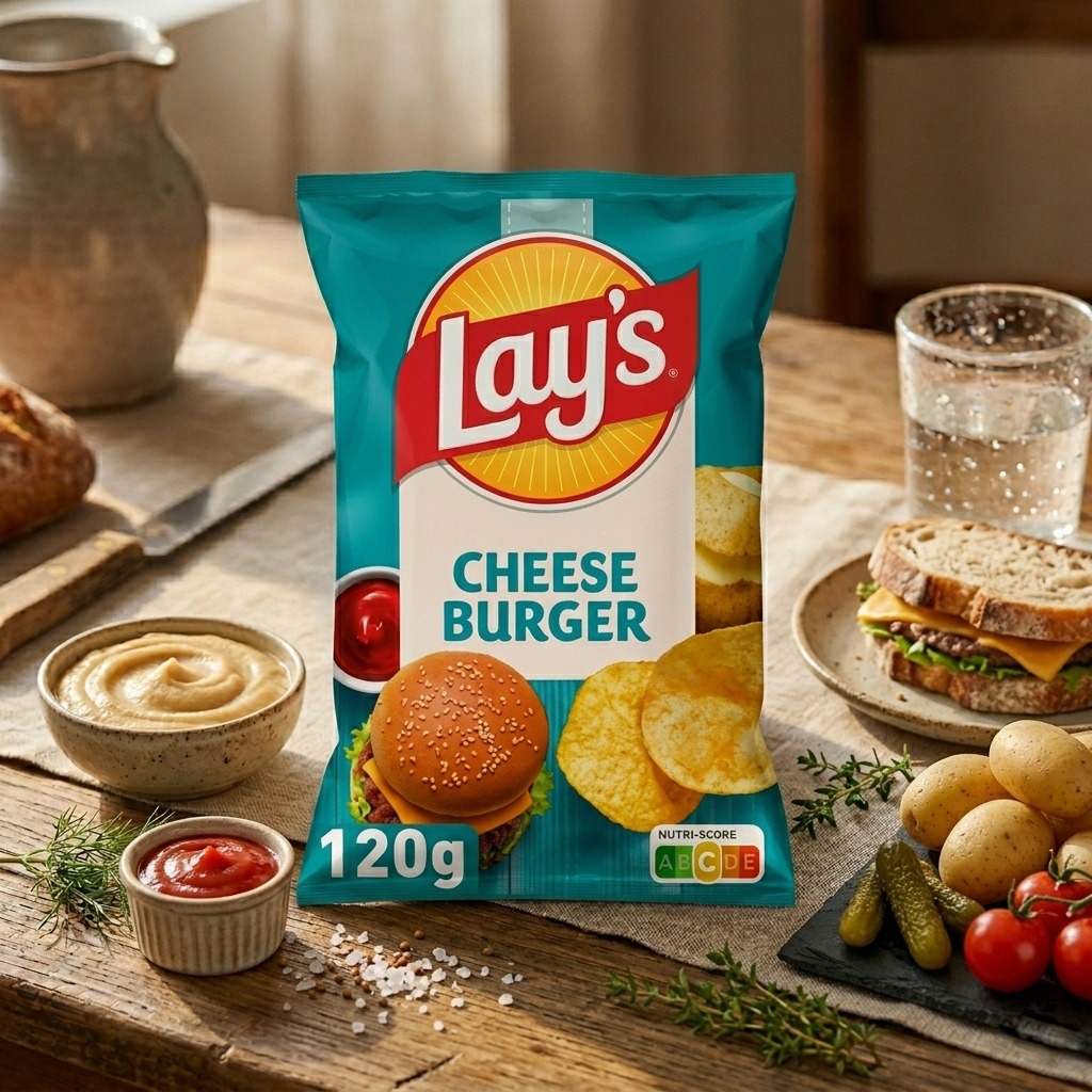 Chips Saveur cheeseburger Lay's