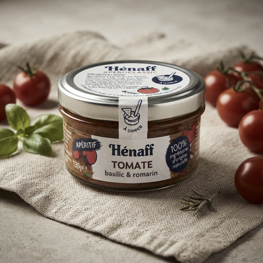 Tartinade Hénaff Tomate basilic romarin
