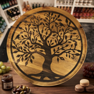Planche apéro en bois - Arbre de vie - 37cm